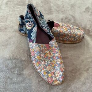 TOMS Alpargata Liberty Amelie/Louise Floral Paisley Canvas Slip On‎ Casual Shoes